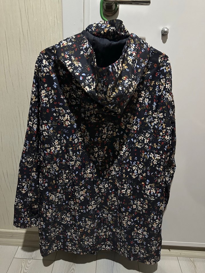 Çiçek Desenli Midi Kadın Ceket - Görsel 2