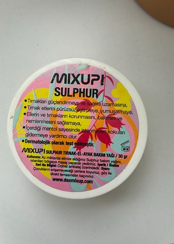Mixup Sulphur Tırnak ve El Bakım Yağı 30 ml