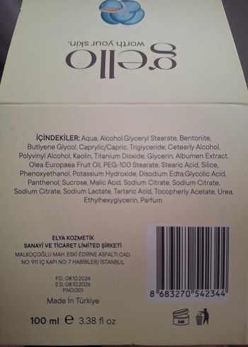 Gello Yumurta Beyazı Gözenek Maskesi - Görsel 2