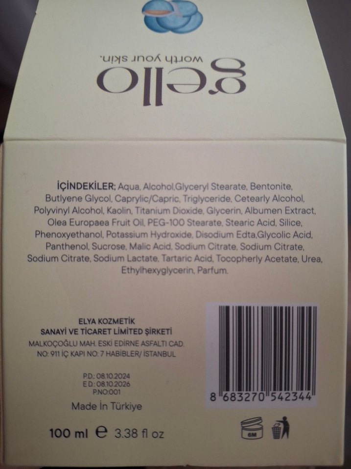 Gello Yumurta Beyazı Gözenek Maskesi - Görsel 2