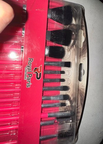 Royal Paris 12'li Pembe Makyaj Fırçası Seti - Görsel 2