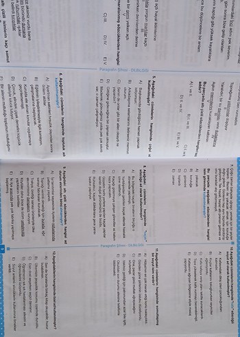 Paragrafın Şifresi Dil Bilgisi Soru Bankası