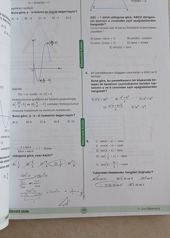 Beden Renk Matematik Kulübü 11. Sınıf Soru Bankası