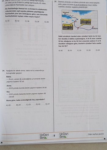 Beden 2021 Model TYT Matematik 12 Deneme Kitabı