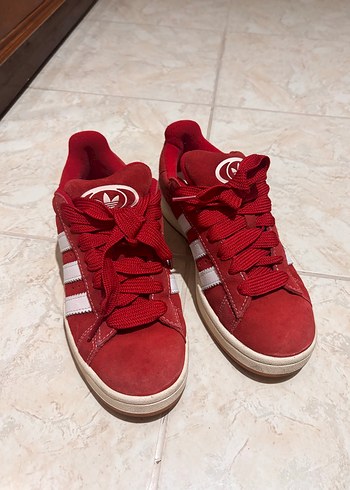 39 Beden Kırmızı Adidas Campus Kadın Sneakers