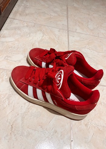 Kırmızı Adidas Campus Kadın Sneakers