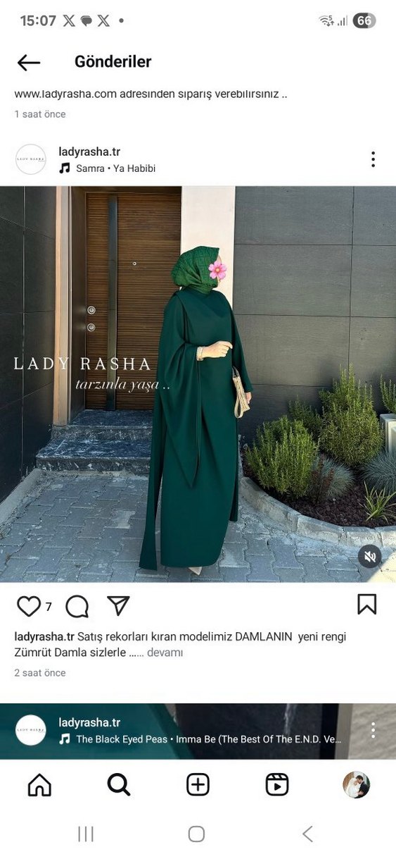 Yeşil Drapeli Kadın Uzun Elbise - Görsel 4