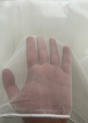 Beyaz Bohem Tül Perde - Görsel 2