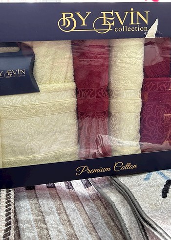 By Evin Koleksiyon Kahverengi Pamuklu Havlu Seti - Görsel 5