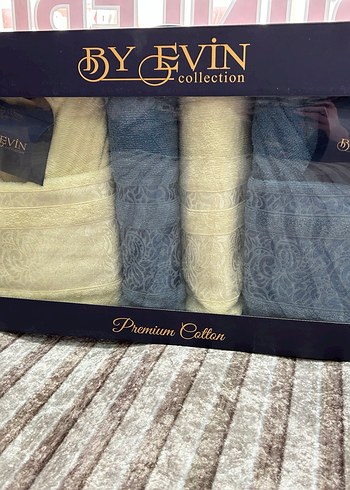 By Evin Koleksiyon Kahverengi Pamuklu Havlu Seti - Görsel 3