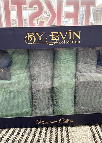 By Evin Koleksiyon Kahverengi Pamuklu Havlu Seti - Görsel 4