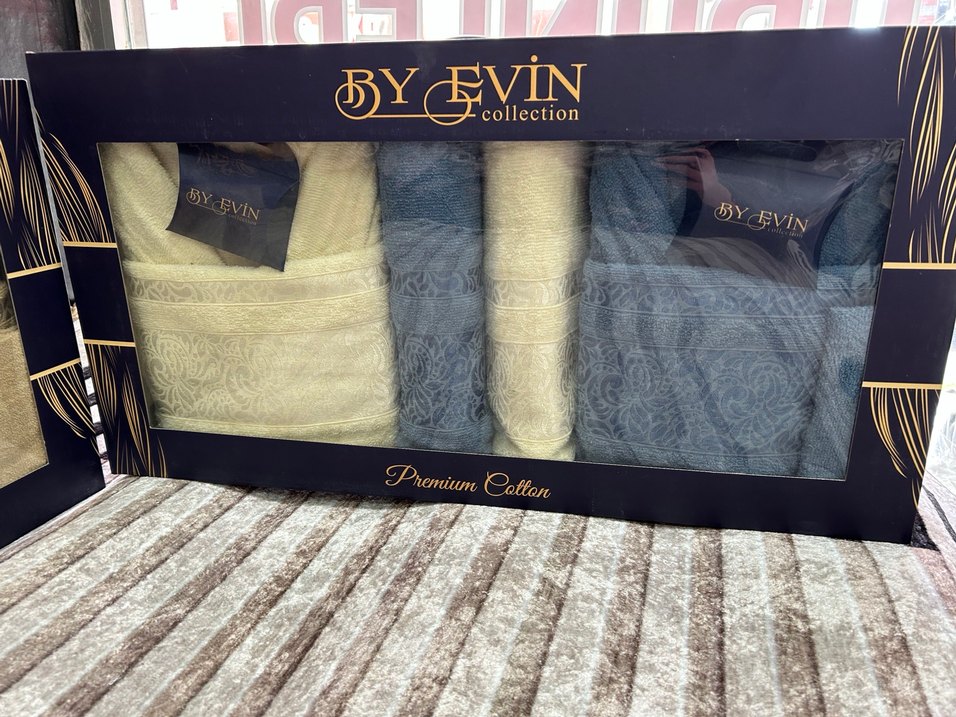 By Evin Koleksiyon Kahverengi Pamuklu Havlu Seti - Görsel 3