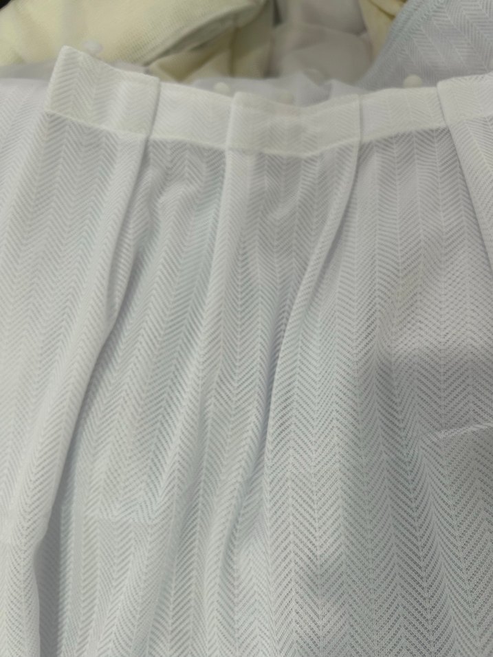 Gri Çizgili Beyaz Modern Tül Perde - Görsel 2