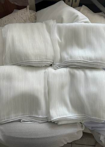 Bohem Beyaz Düz Tül Perde - Görsel 2