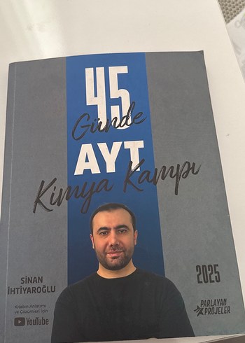 45 Günde AYT Kimya Kampı 2025 Hazırlık Kitabı