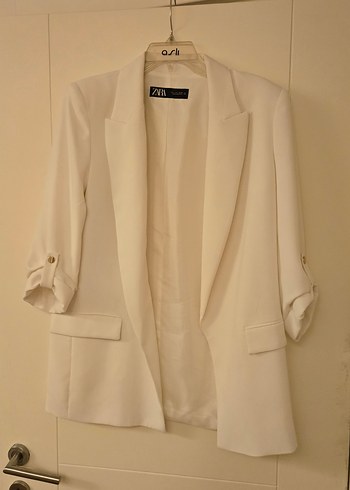 Zara Beyaz Blazer Ceket