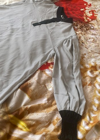 Gri Pamuklu Uzun Kollu Hamile Tunik - Görsel 2