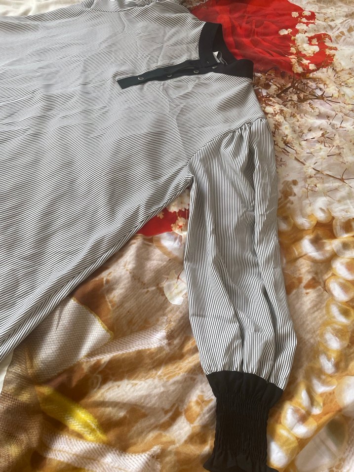 Gri Pamuklu Uzun Kollu Hamile Tunik - Görsel 2