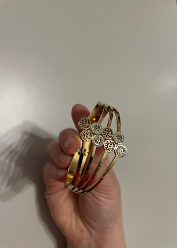 Altın Renkli Parıltılı Kadın Bileklik - Görsel 7