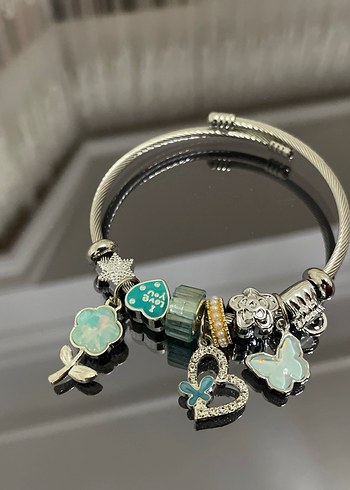 Mavi Kurdele Detaylı Kadın Bileklik - Görsel 5