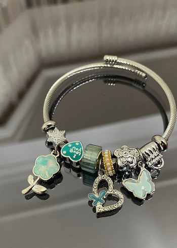 Mavi Kurdele Detaylı Kadın Bileklik - Görsel 4