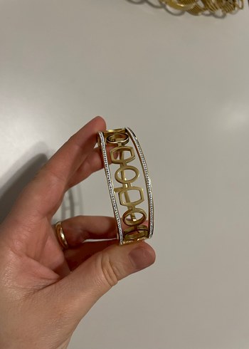 Altın Renkli Tokalı Kadın Bileklik - Görsel 11