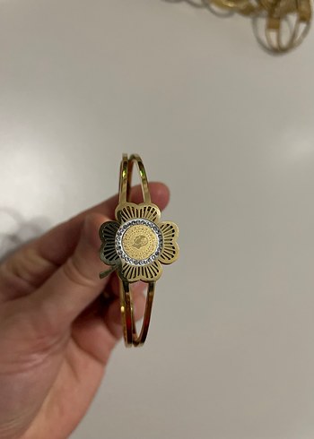 Altın Renkli Tokalı Kadın Bileklik - Görsel 8