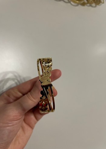 Altın Renkli Tokalı Kadın Bileklik - Görsel 12