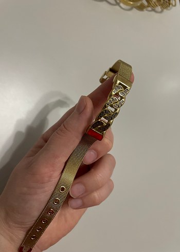 Altın Renkli Tokalı Kadın Bileklik - Görsel 14