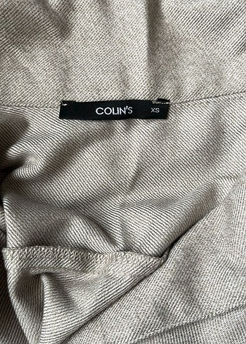 Düğmeli Keten Midi Elbise - Görsel 3