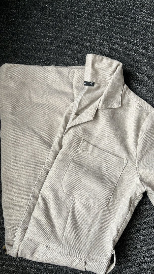 Düğmeli Keten Midi Elbise - Görsel 2