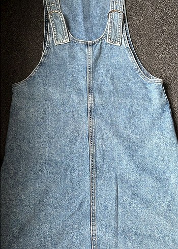 Tokalı Mavi Denim Midi Jean - Görsel 2