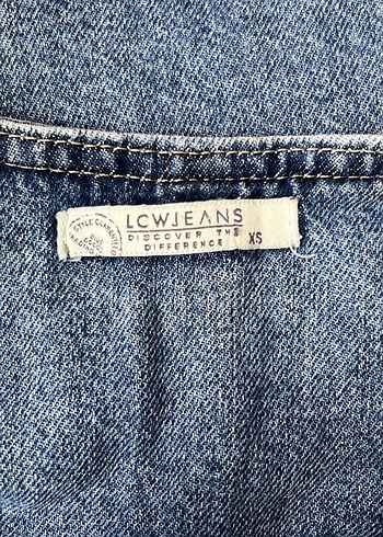 Tokalı Mavi Denim Midi Jean - Görsel 3