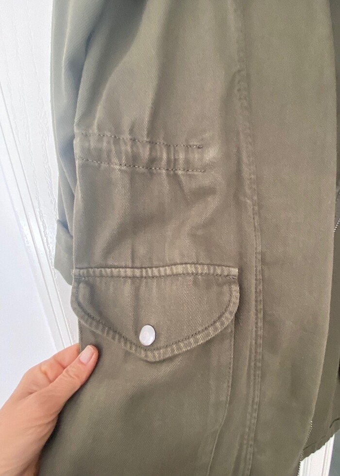 Haki Yeşil Trençkot/Parka (36) - Görsel 5