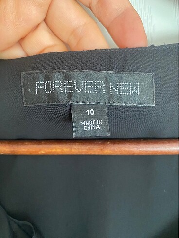 m Beden Forever New Siyah Şifon Bluz 10 (36-38)