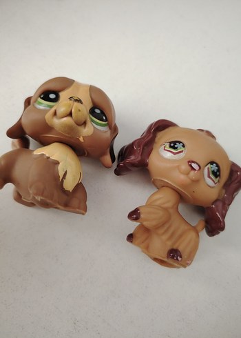 Beden 4 adet Miniş köpek Pastel Kahverengi Aksiyon Figürleri Seti