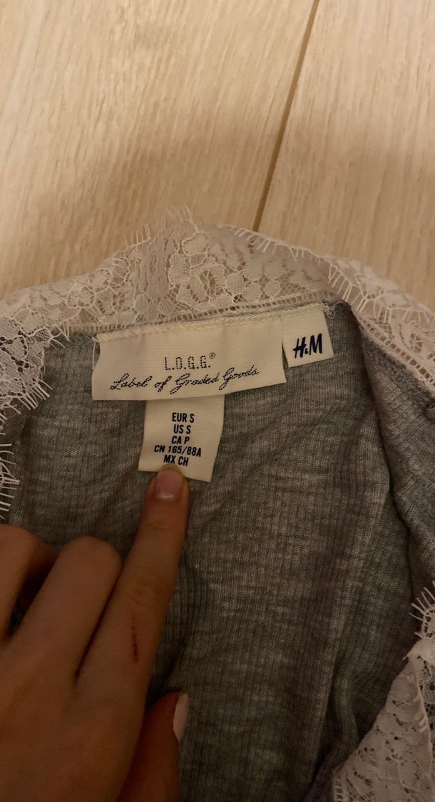 Dantelli Gri Kadın İnce Askılı Atlet - Görsel 2