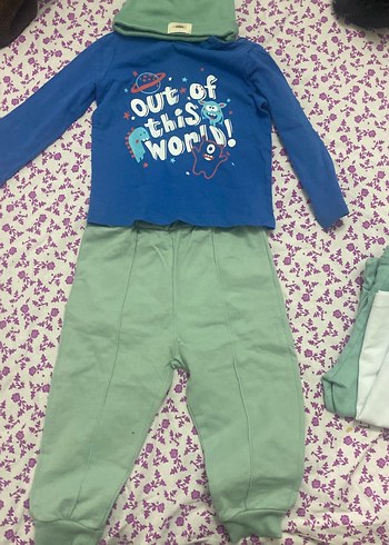 Uzun Kollu Baskılı Erkek Bebek Takımı - Görsel 2