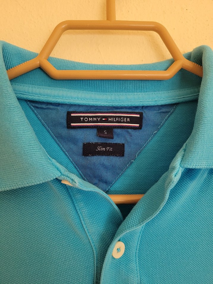 Erkek Mavi Batik Desenli Polo Tişört - Görsel 2