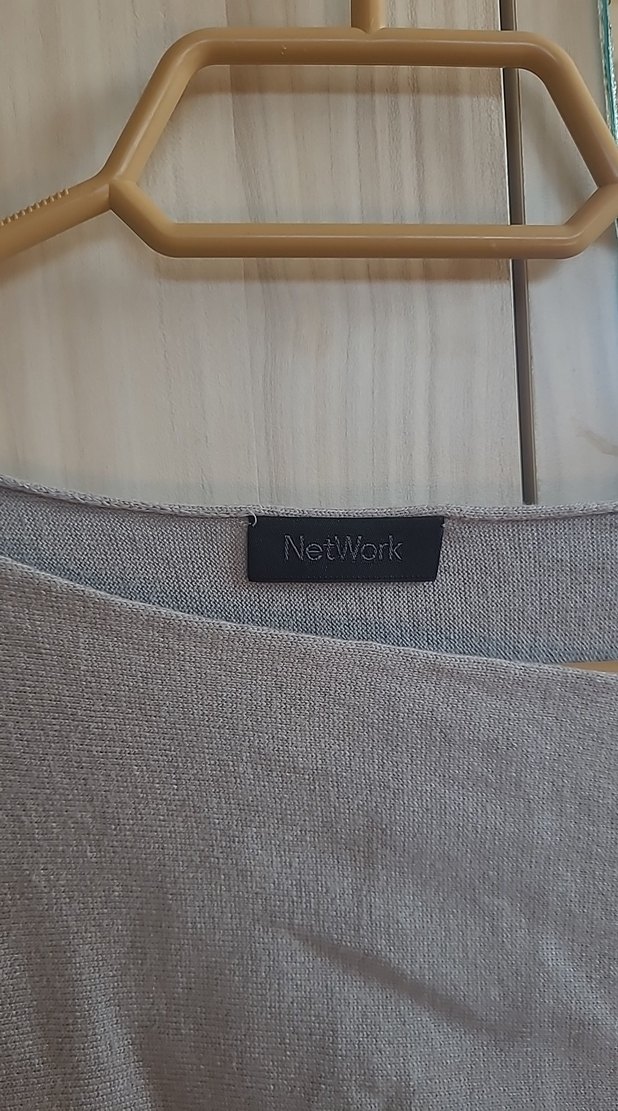 Gri Uzun Kollu Triko Kadın Kazak - Görsel 4