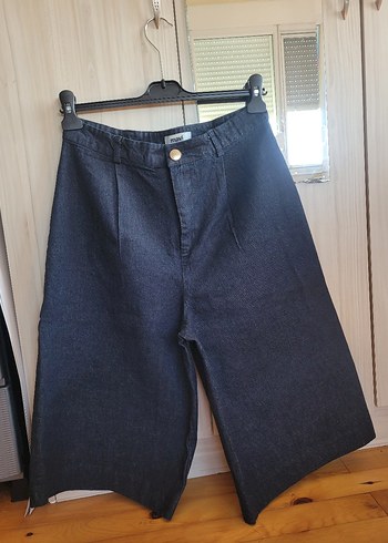 Kadın Lacivert Denim Bermuda Şort - Görsel 2