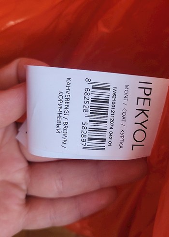 Kadın Parlak Kahverengi mont - Görsel 5