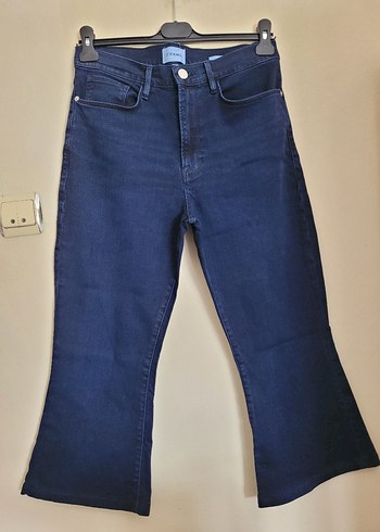 Diğer Kadin Lacivert Regular Fit Midi Kot Pantolon