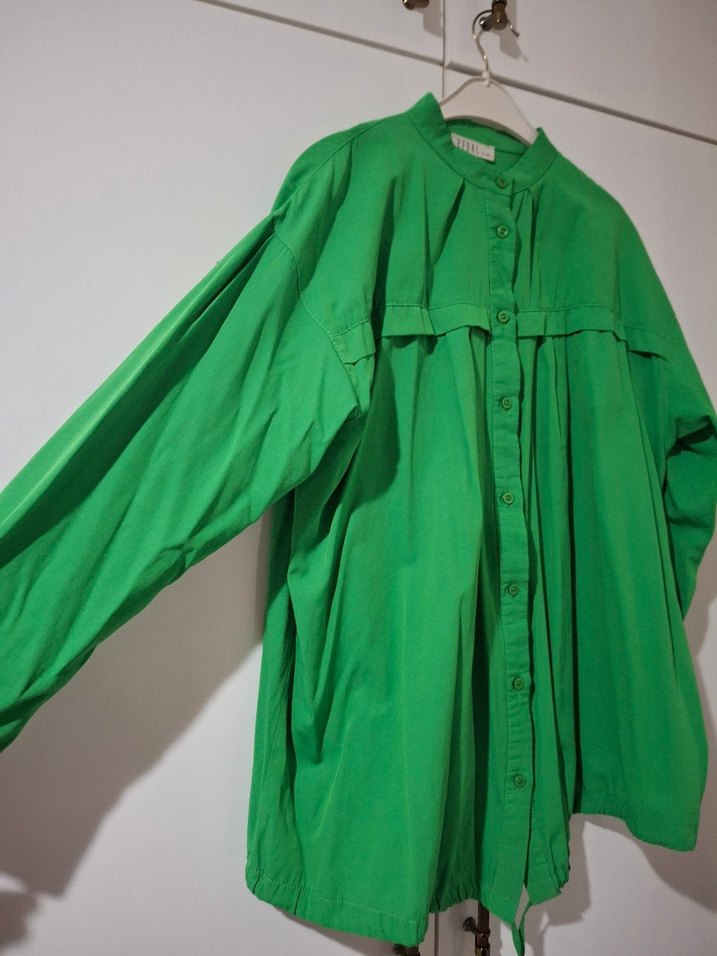 Yeşil bayan gömlek - Görsel 2