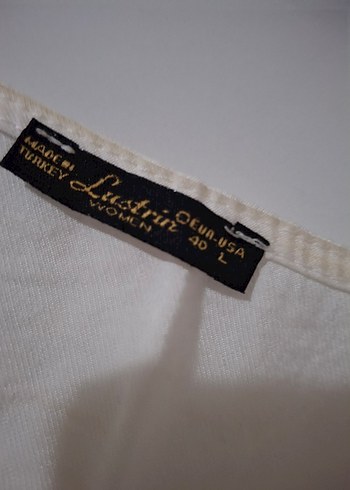 Beyaz Kadın Keten Tunik - Görsel 4