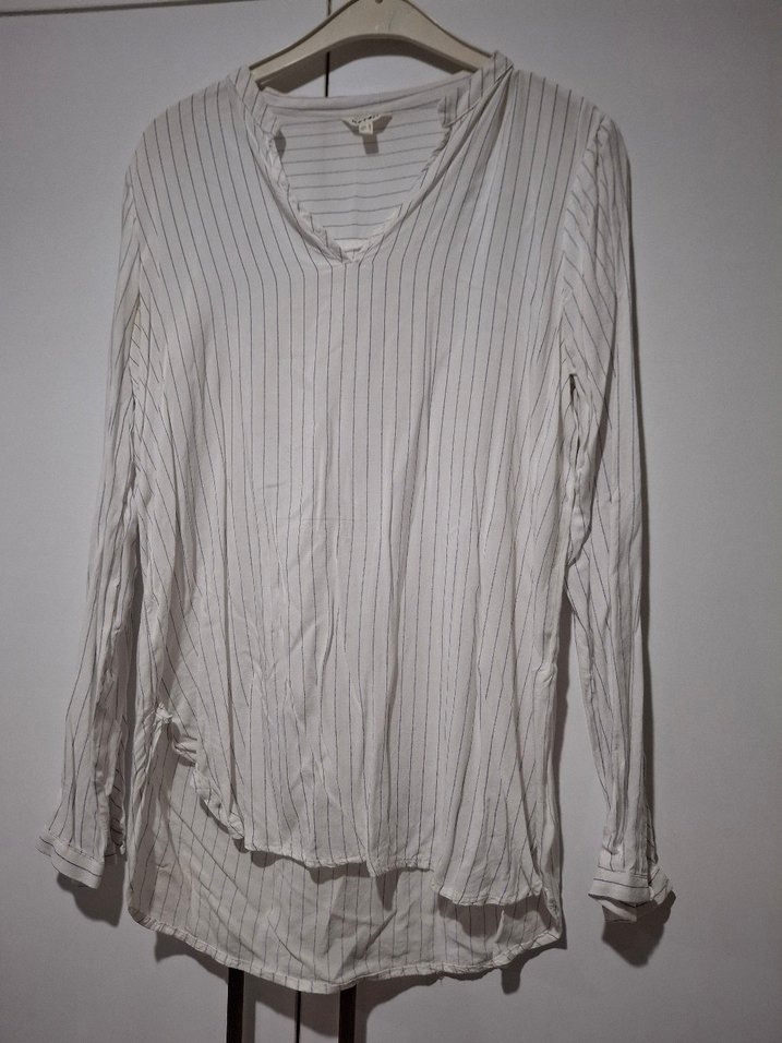 koton marka v yaka  Pamuklu Kadın Gömlek - Görsel 2