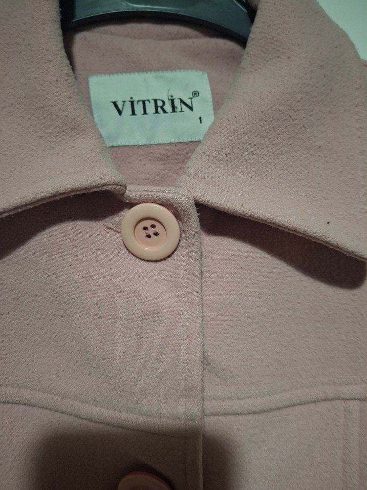 Pudra Kadın kaşe Kaban - Görsel 3