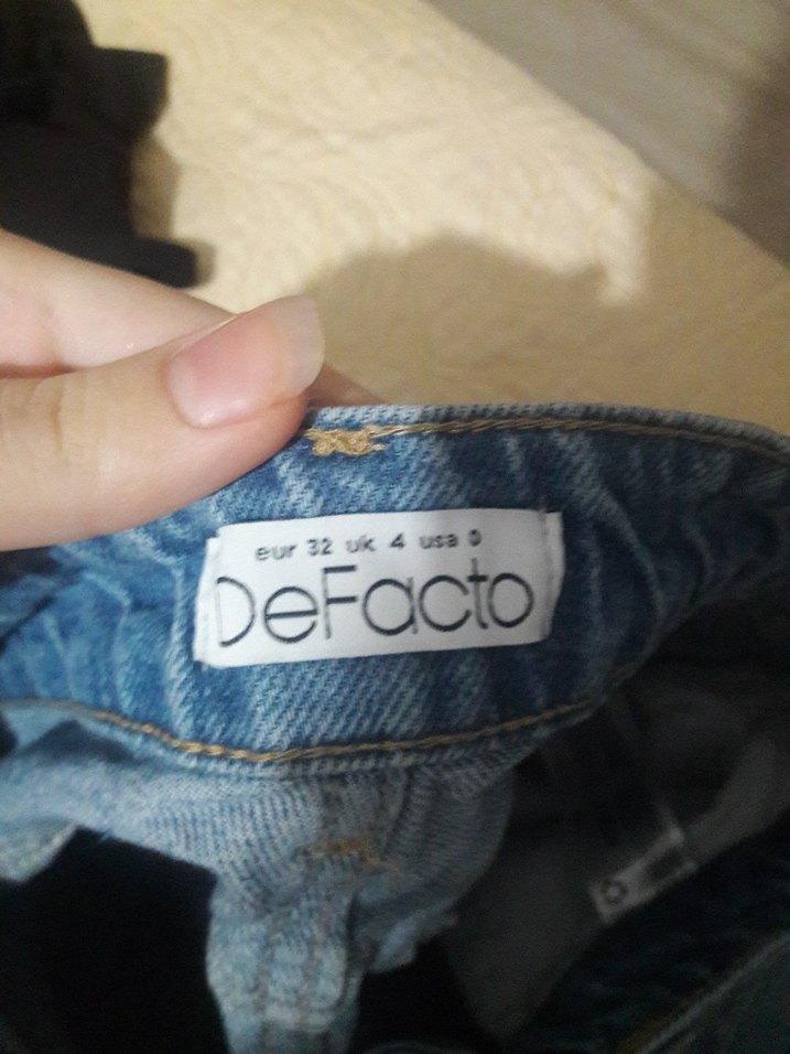 Kadın Geniş Kesim Midi Kot Pantolon - Görsel 3