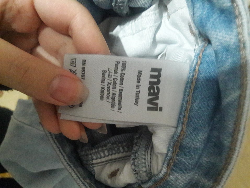 Gri Midi Boy Kadın Denim Jean - Görsel 3