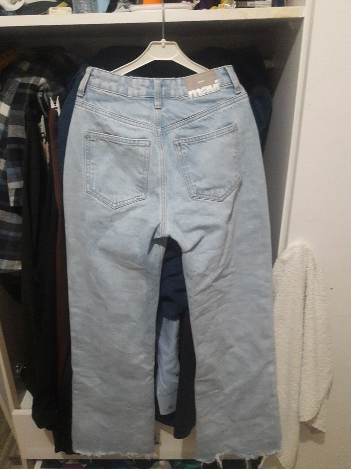 Gri Midi Boy Kadın Denim Jean - Görsel 2